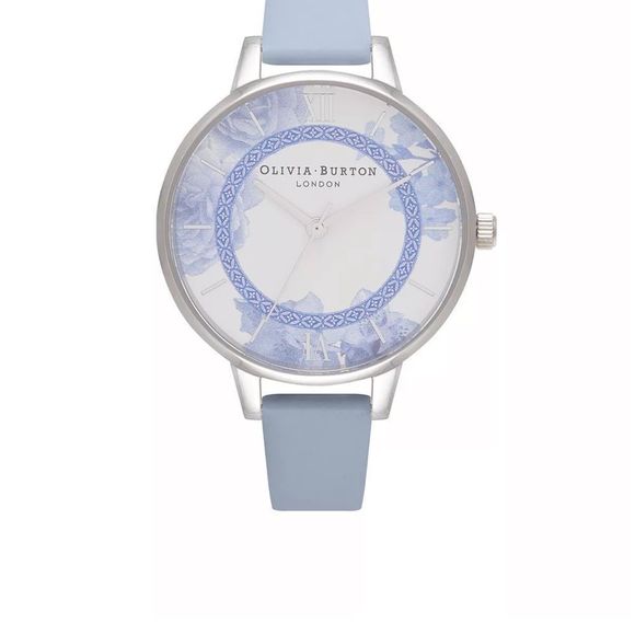 NWT OLIVIA BURTON
Women's Tea Party Navy Leather Strap Watch 34mm - Picture 1 of 6